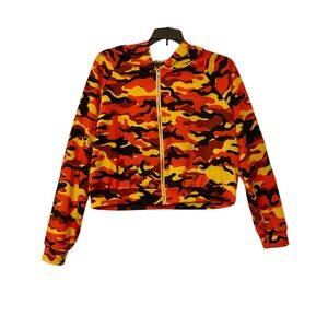 Ups & Downs. Camouflage Zip-Up Jacket